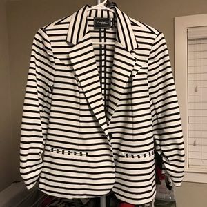 Christian Siriano striped blazer - Sz S